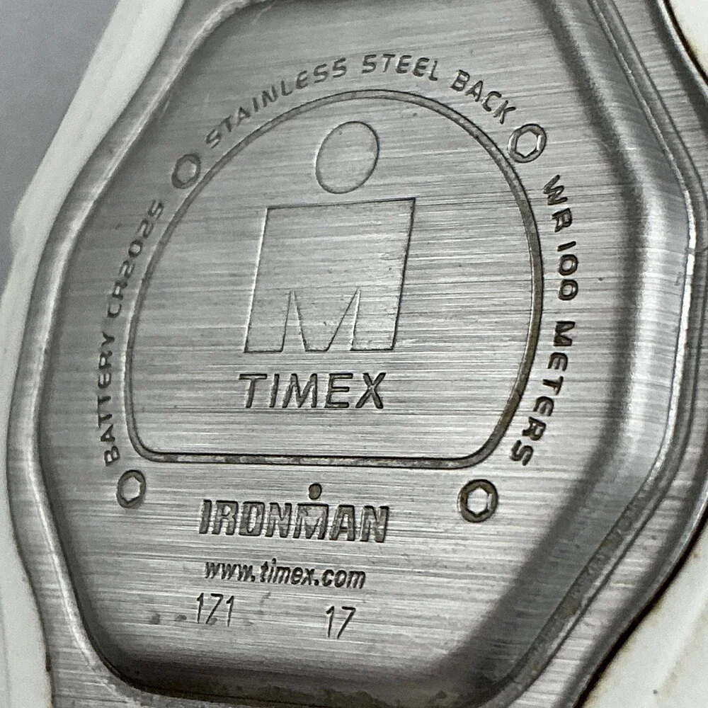 Timex Ironman 30 Lap Womens Watch 37mm Silver Tone Digital Indiglo New Battery
